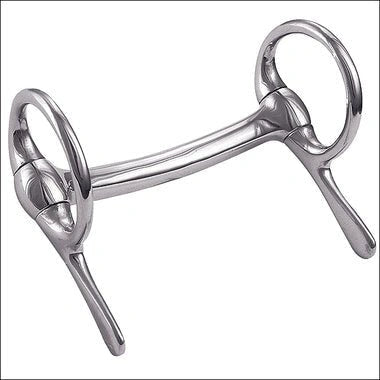 Weaver Leather Mini Horse Driving Bit - 3-1/2" Mullen Mouth - Nickel Plated Malleable Iron - 1-1/2" Rings