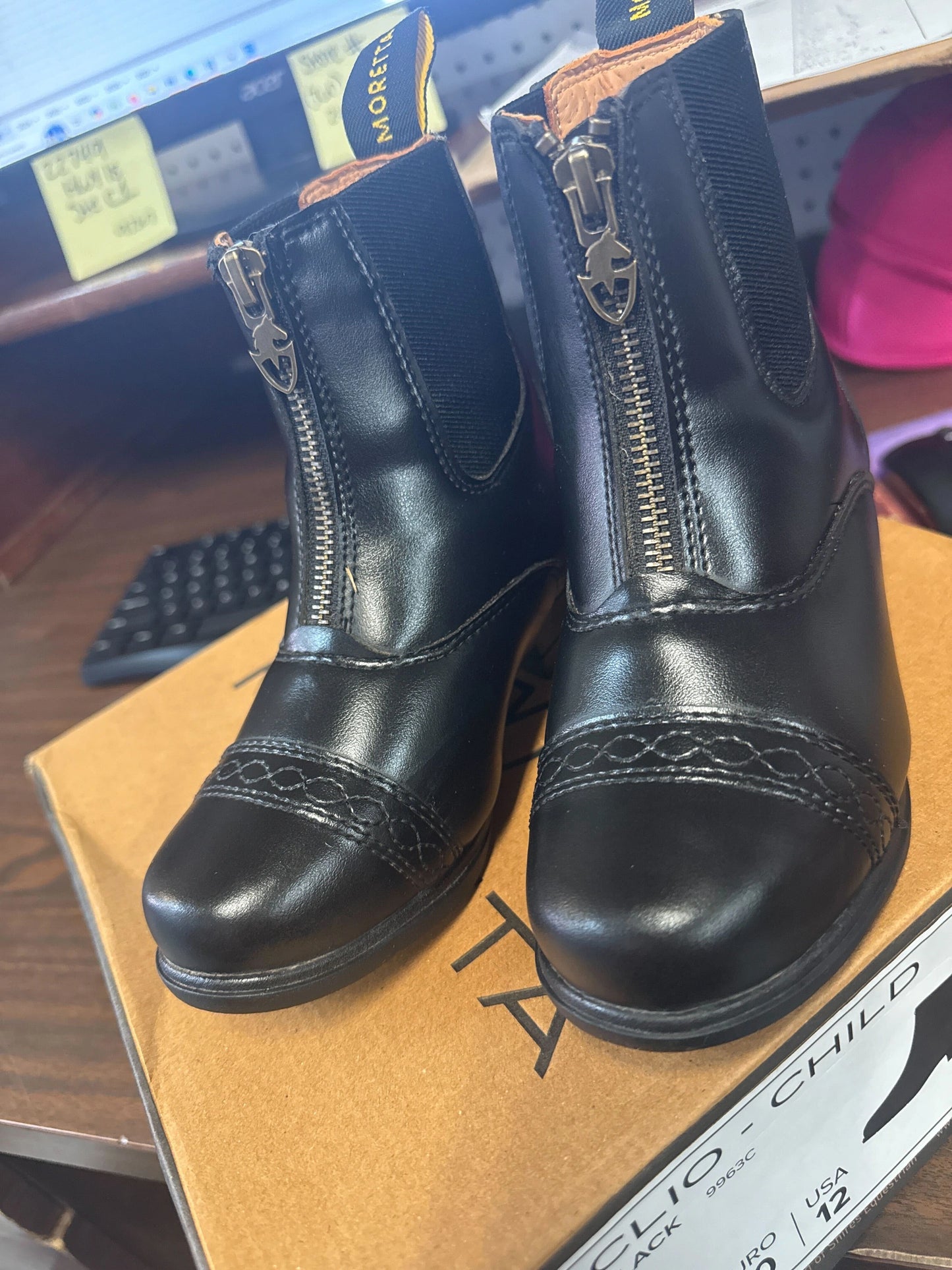 Shires Moretta Clio Plus Paddock Boots - Black, Gently Used