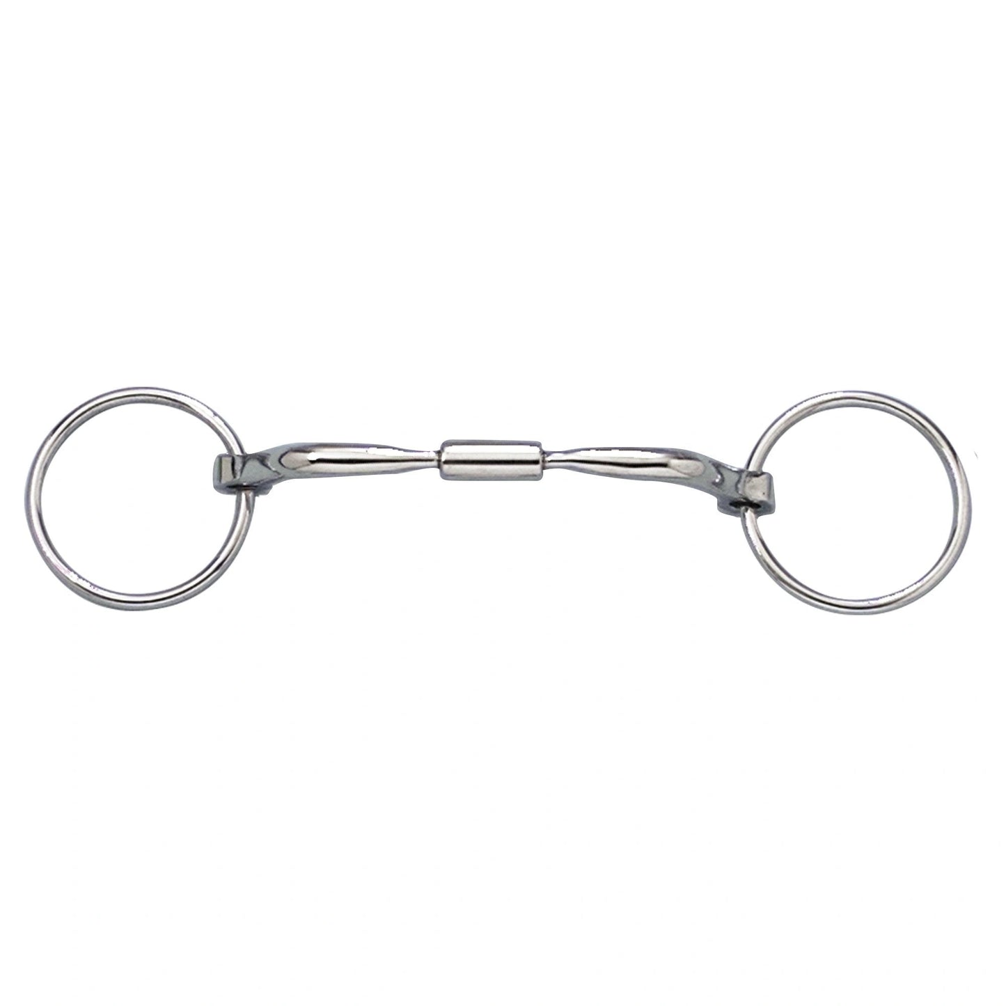 Myler Bridoon Comfort Snaffle Wide Barrel Bit MB 02 - 4 3/4" Mouth - Stainless Steel with Copper Inlay
