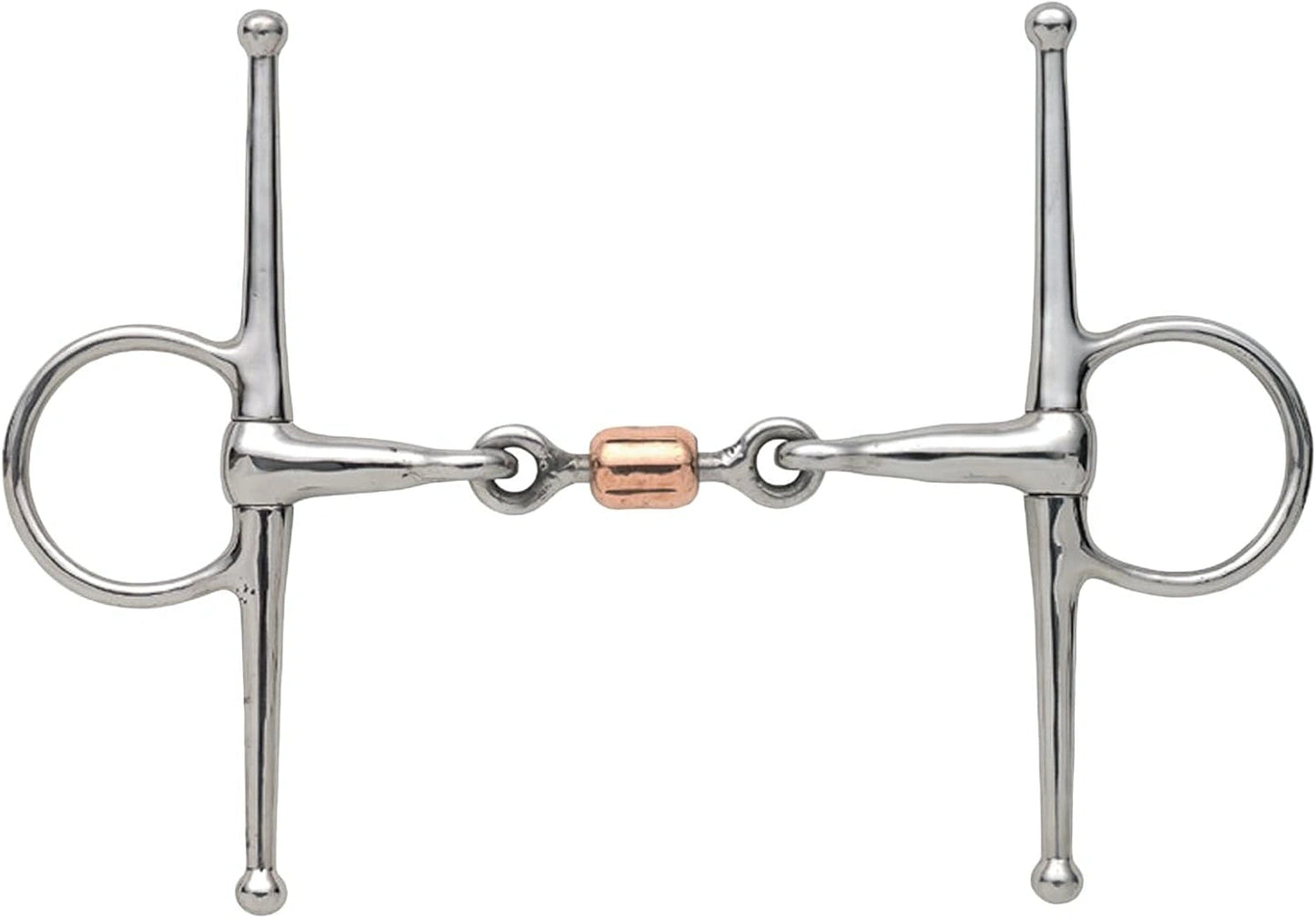 Shires Full Cheek Snaffle with Copper Peanut 6328 - Hooves and Paws