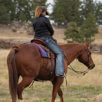 Cashel Performance Felt Western Saddle Pad - 34x38 - 3/4 Inch Thick Merino Fleece Bottom