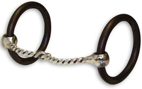 Bob Avila Collection Sweet Iron Twisted Snaffle Bit - 5 1/4" Mouth, 3" O-Rings - Gentle Training Bit