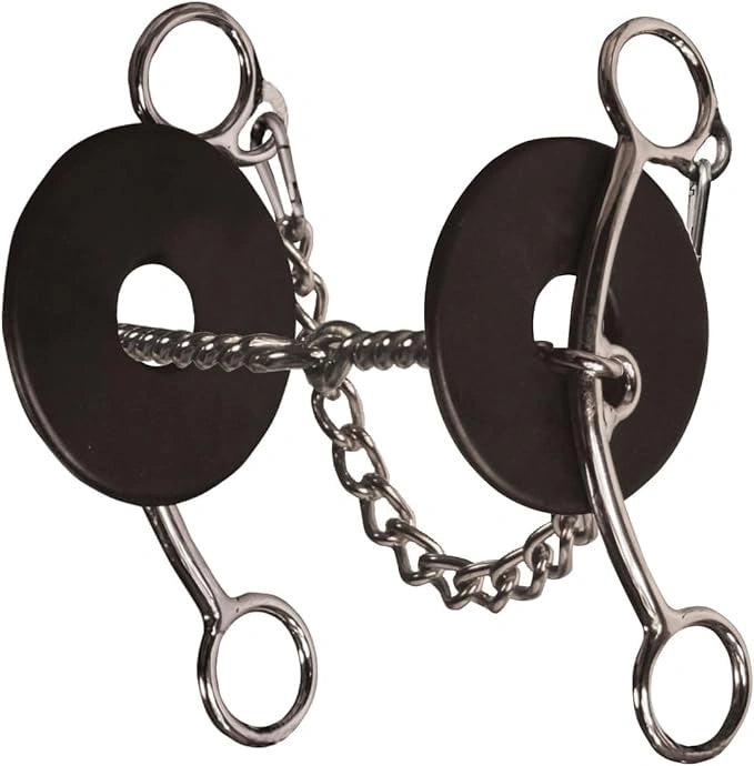 The Brittany Pozzi Collection by Professionals Choice Equine Three Piece Smooth Bit - Hooves and Paws