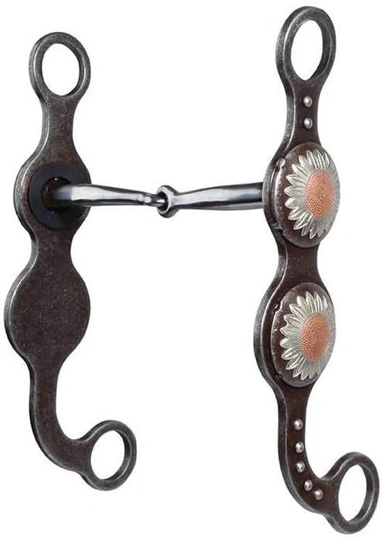 Professional's Choice Sunflower Snaffle Rust 5" Mouth with 8" Shanks