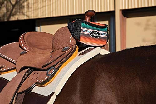 Professional's Choice Pommel Saddle Bag - 600D Polyester Western Trail Gear Bag with Mesh Panels