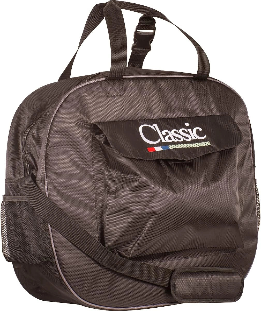 Classic Equine Classic Black Rope Bag - Heavy-Duty Lariat & Gear Storage - 20" H x 12" W x 8" D