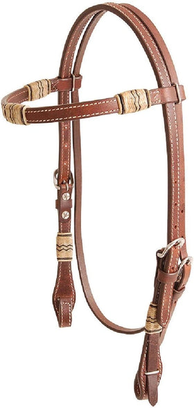 Cashel Rawhide Browband Headstall – Quick-Change Bit Ends