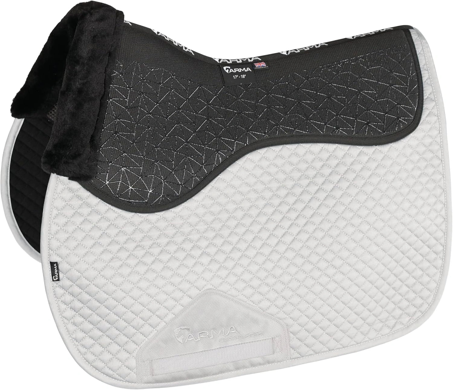 Shires ARMA Fusion Saddlecloth White 17 - 18" 1873 (Sell out) - Hooves and Paws