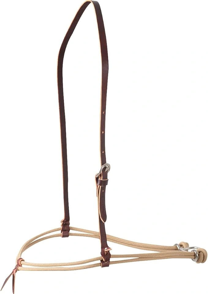Equibrand Martin Saddlery Nylon Double Rope Noseband Tan NBDROPEB - Hooves and Paws