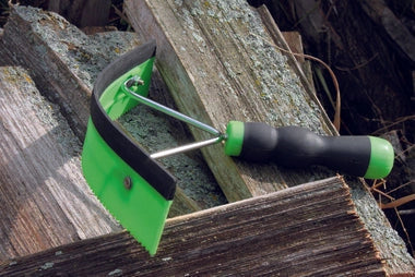 Professionals Choice Soft Touch Half Moon Scraper - Serrated Blade and Rubber Squeegee