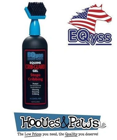 Eqyss No Chew Equine Crib - Guard GEL Concentrate Stops Horse Cribbing 16oz - Hooves and Paws