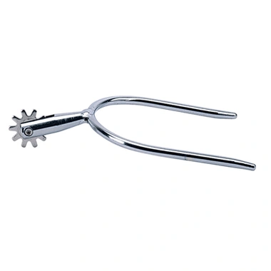 Weaver Leather Ladies' Copper Plated Quick On Spurs - 1.5" Shank with 9-Point Rowel