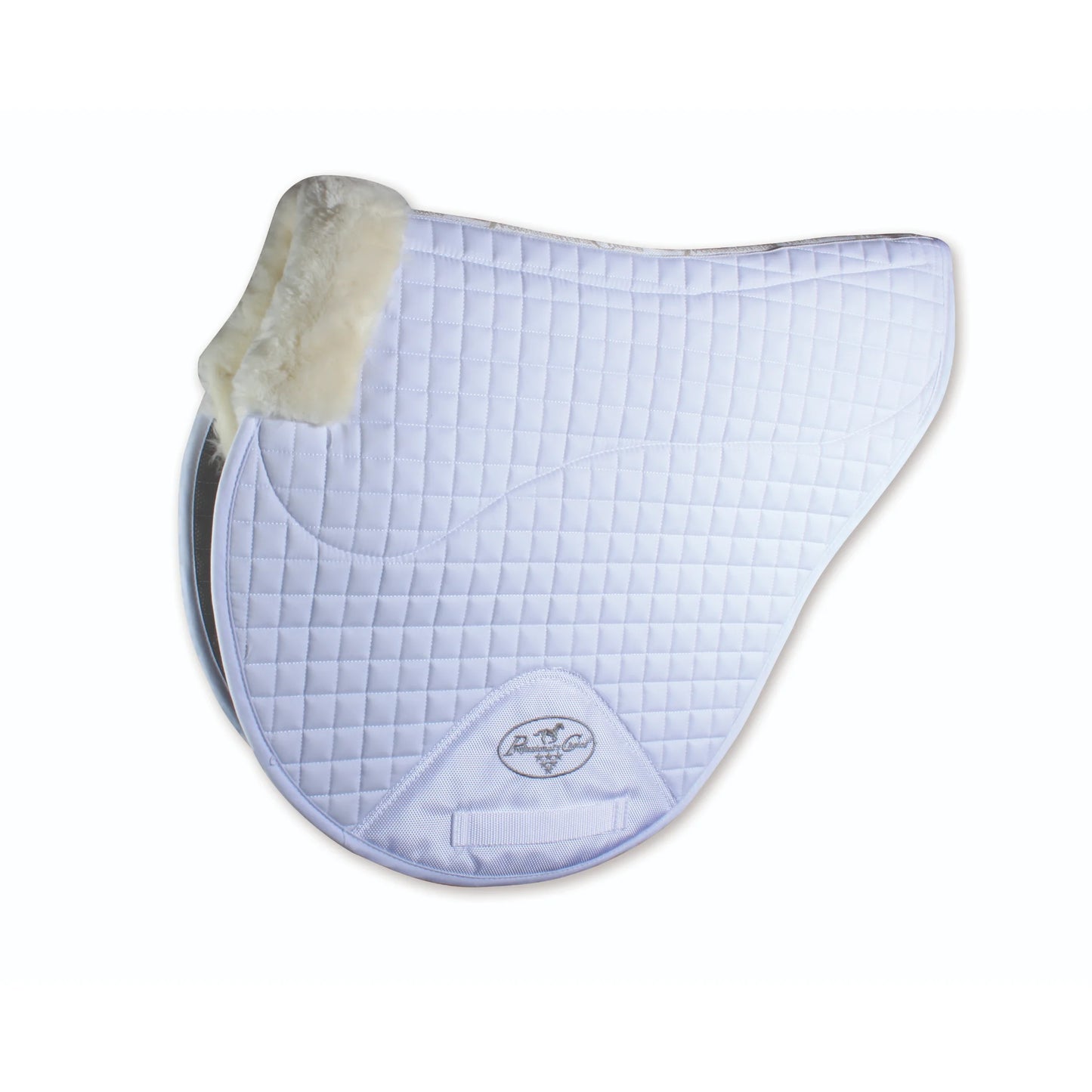 Professional's Choice Cross Country Saddle Pad with Fleece - White - 23" x 20"