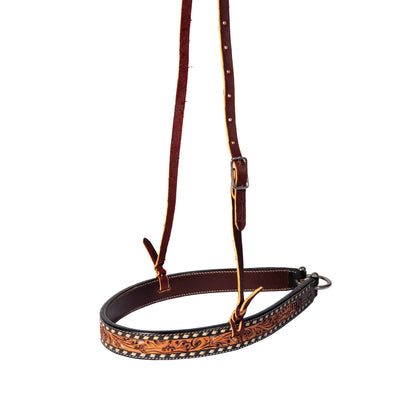Professional's Choice Equine Noseband - Premium Leather Training Tack for Performance Horses