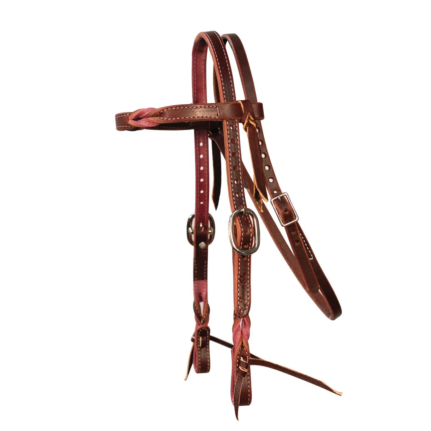 Professional's Choice Pony Browband Headstall - 5/8 Inch Twist Leather Tack