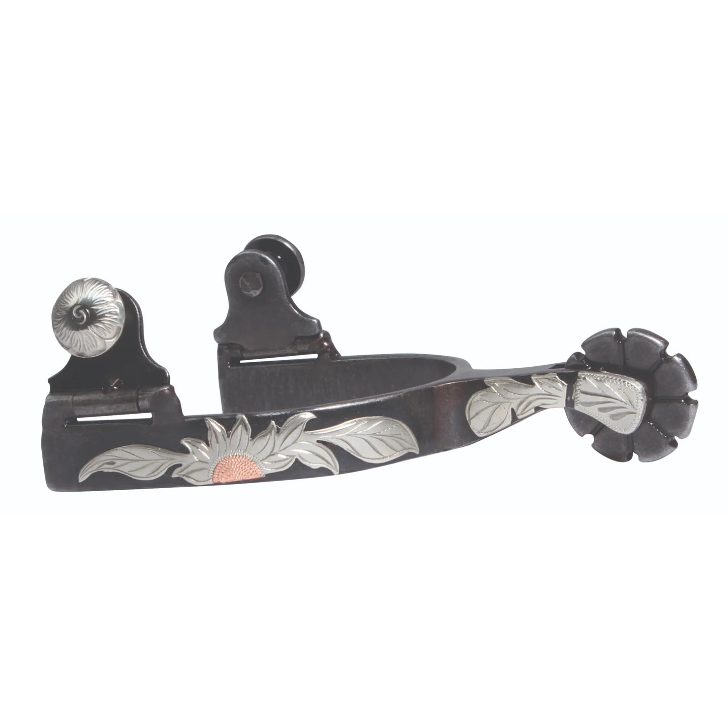 Professional's Choice Sunflower Spur - Western Riding Spurs with Decorative Sunflower Rowel