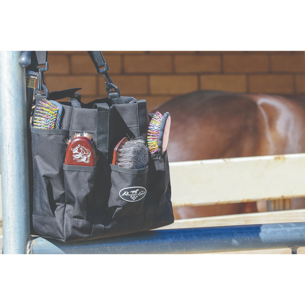 Professional's Choice Tack Tote Grooming Bag - Durable Multi-Pocket Equestrian Organizer