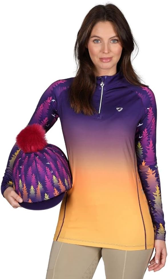 Shires Aubrion Hyde Park Cross Country Zip Shirt