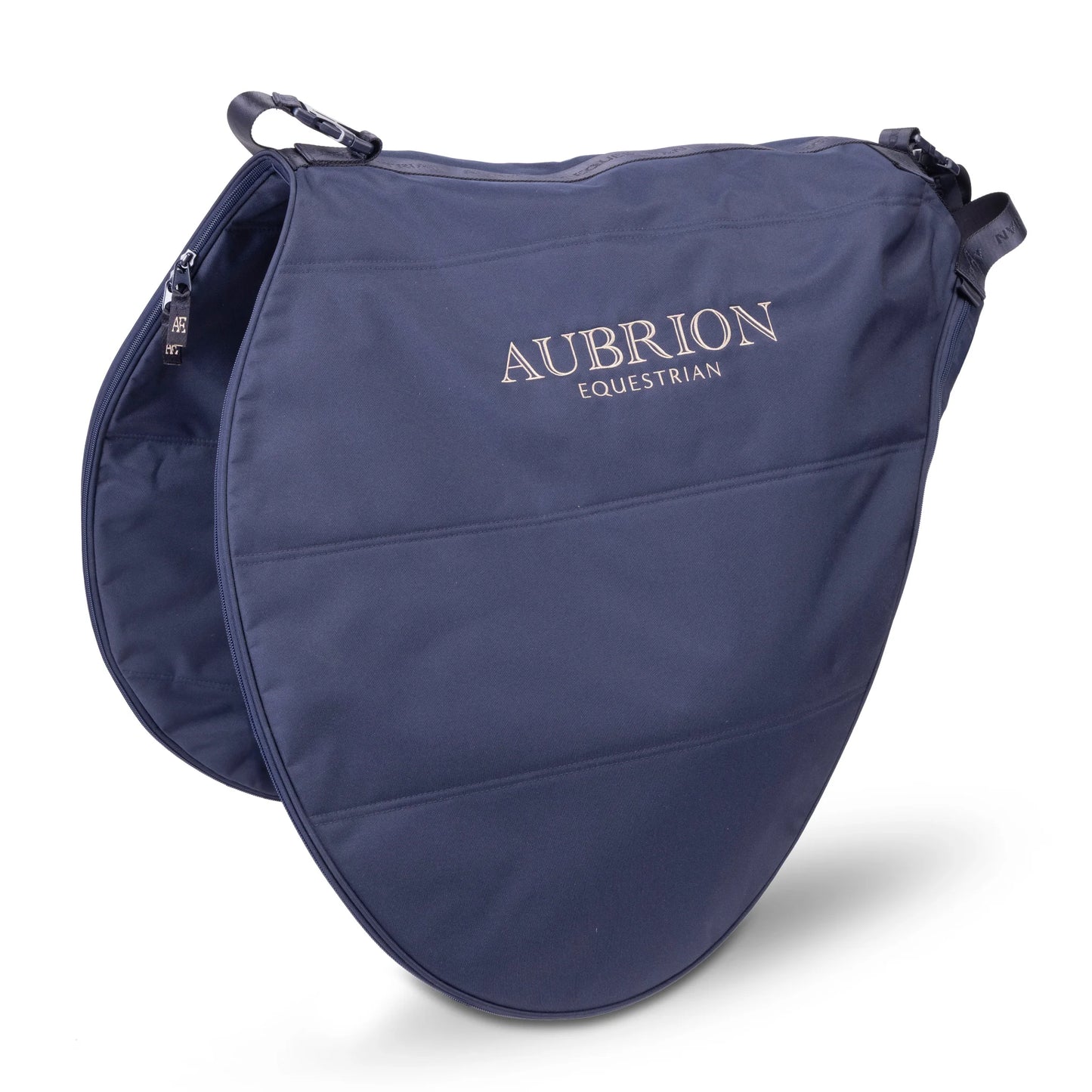 Shires Aubrion Equestrian Saddle Bag - Durable Padded Protective Storage Case - Navy