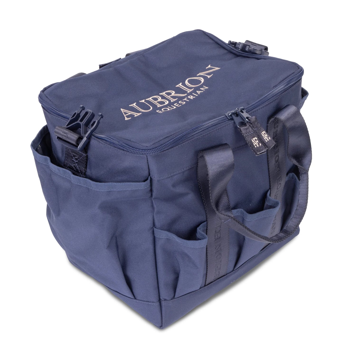 Shires Aubrion Large Equestrian Grooming Kit Bag - Navy Blue Horse Grooming Organizer
