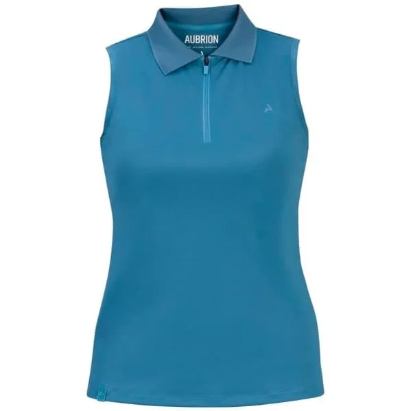 Shires Aubrion React Sleeveless Tech Polo - Women's Breathable Moisture-Wicking Equestrian Riding Shirt