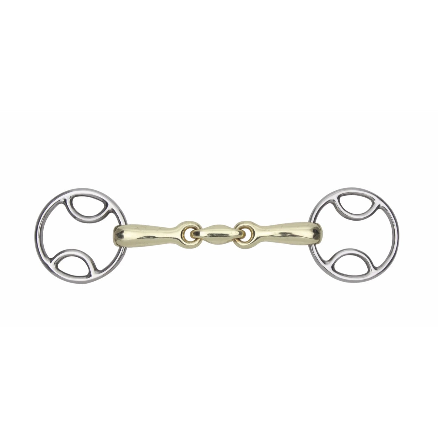 Shires Brass Alloy Bevel Bit With Lozenge - Gentle Control Horse Training Bit - Multiple Sizes