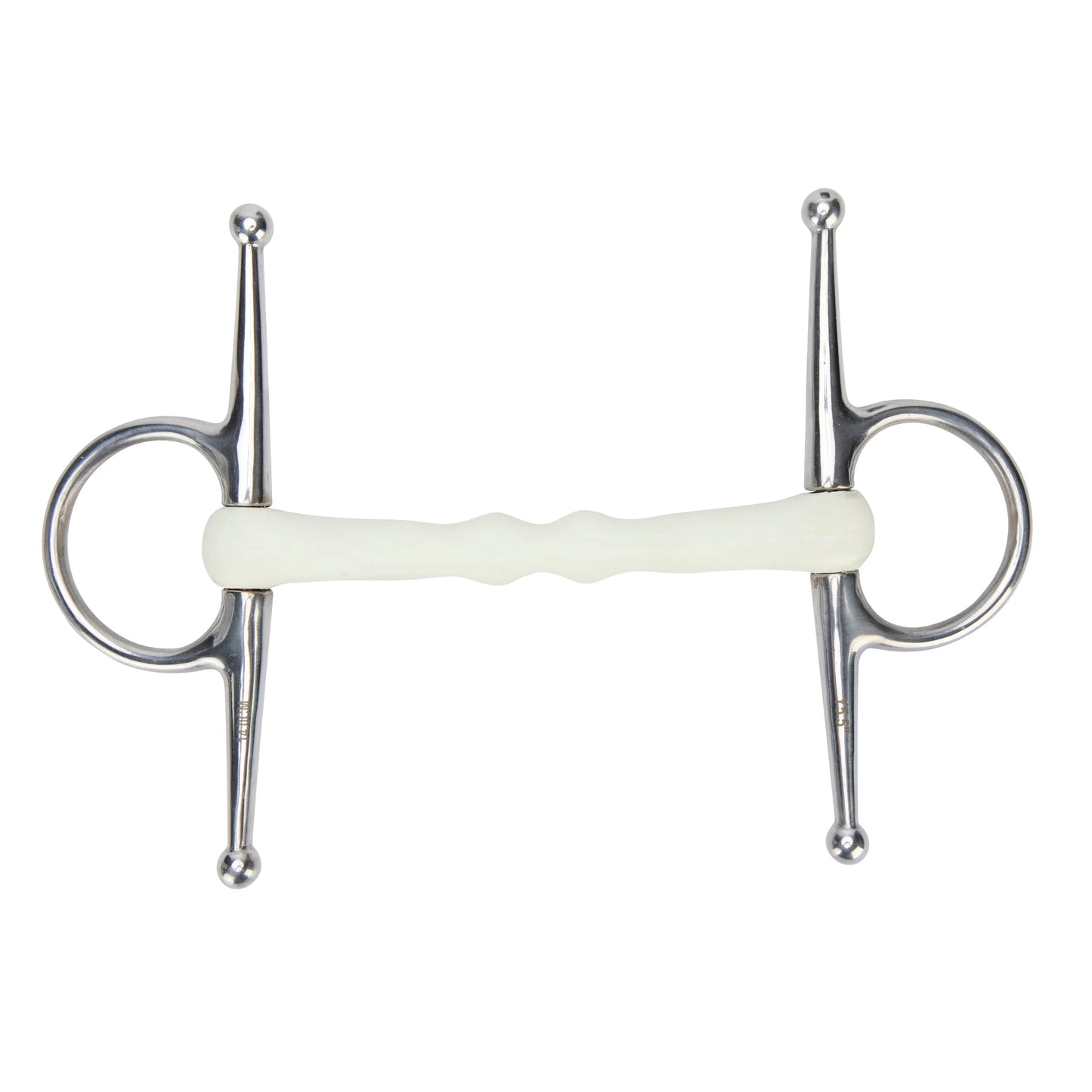 Shires Equikind Softie Full Cheek Mullen Mouth Bit - Gentle Synthetic Mouthpiece - Multiple Sizes
