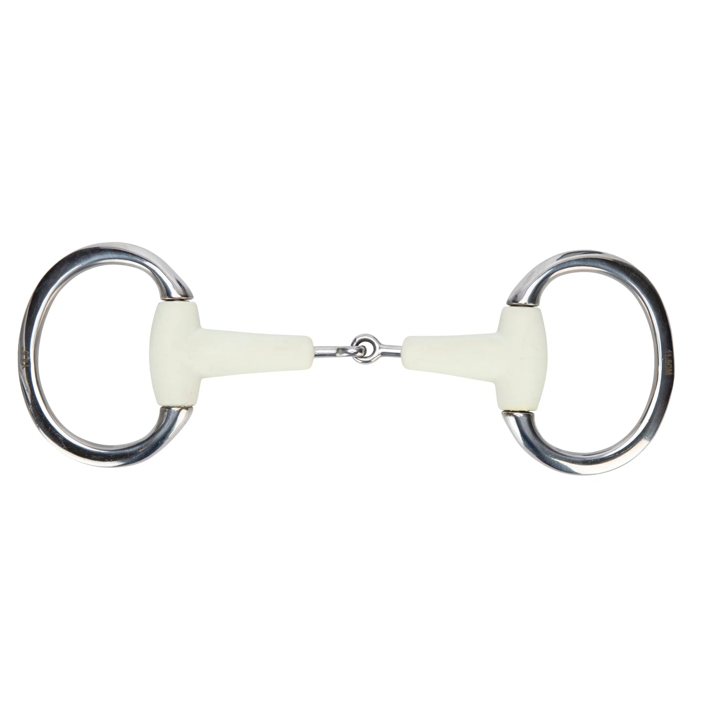 Shires Equikind Softie Jointed Flat Eggbutt Bit - Gentle Synthetic Mouthpiece
