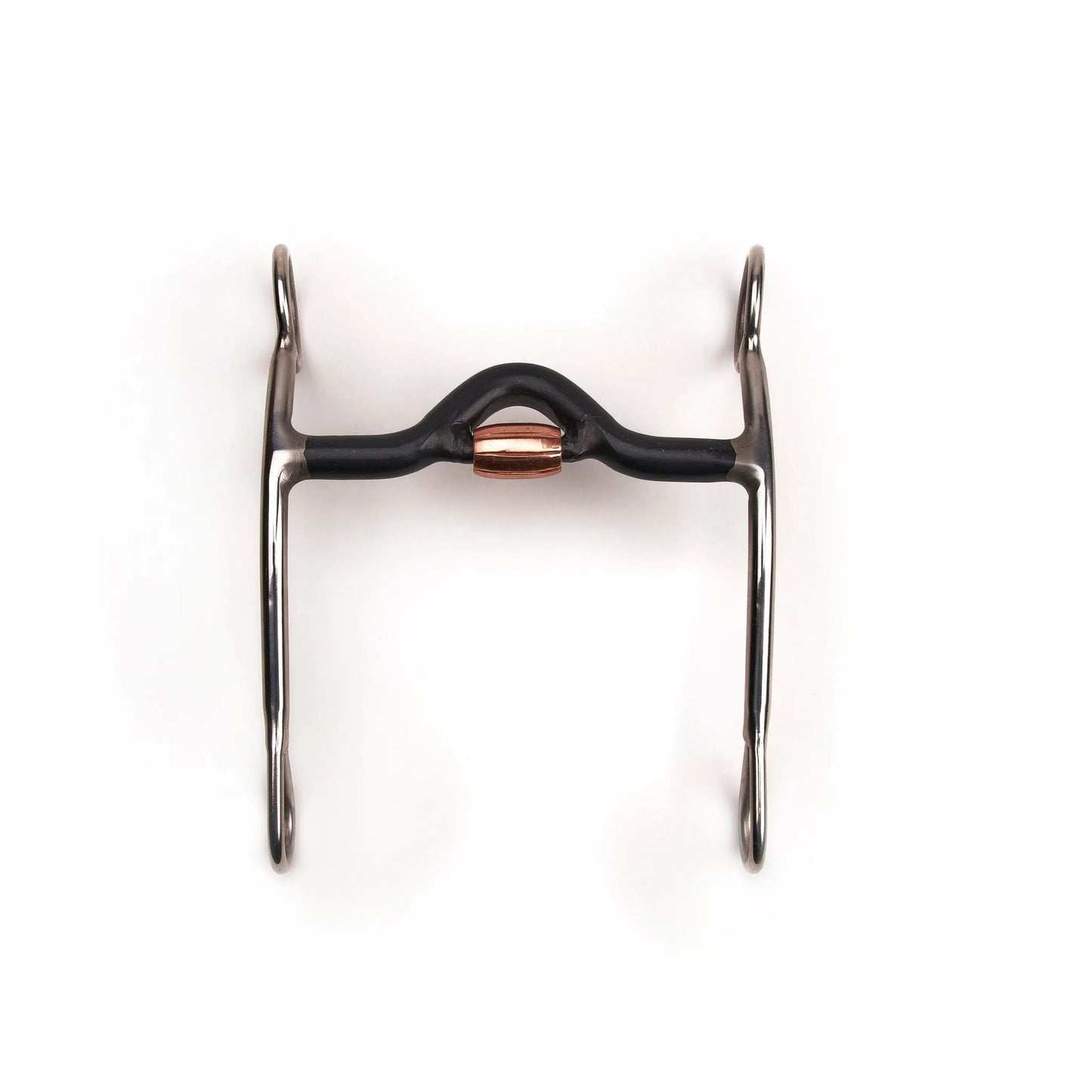 Shires Solid Shank Medium Port Horse Bit - Sweet Iron Mouthpiece & Stainless Steel