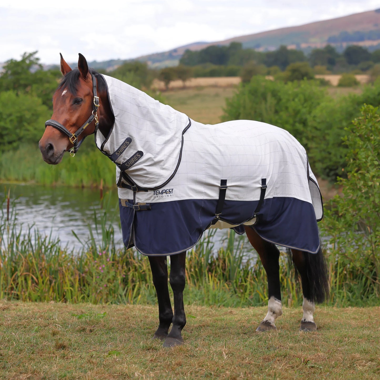 Shires Tempest Original Summer Shield UV Protection Horse Sheet Set - White - Multiple Sizes