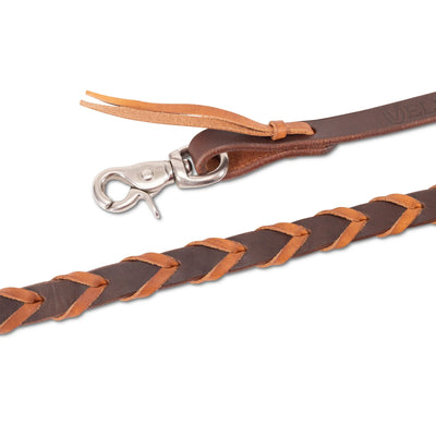 Shires Velociti Roper Rein - 5/8" Width - Premium Leather Western Performance Rein