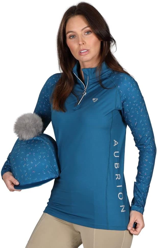 Shires Aubrion Hyde Park Cross Country Zip Shirt