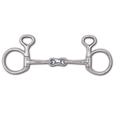 Toklat English Baucher French Link Snaffle Horse Bit - 10mm Mouthpiece - Multiple Sizes