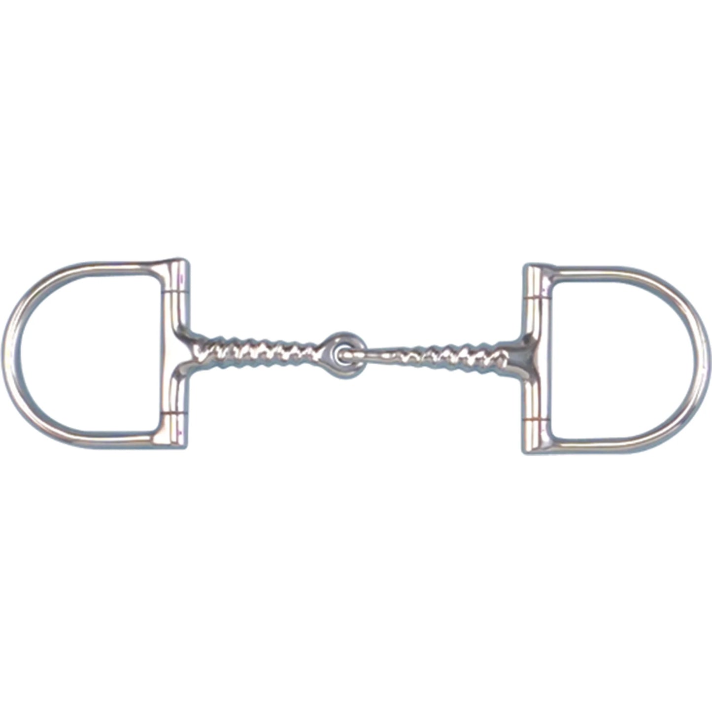 Toklat English Pony Dee Corkscrew Snaffle Horse Bit - 2 1/2 Inch Rings 88-18813
