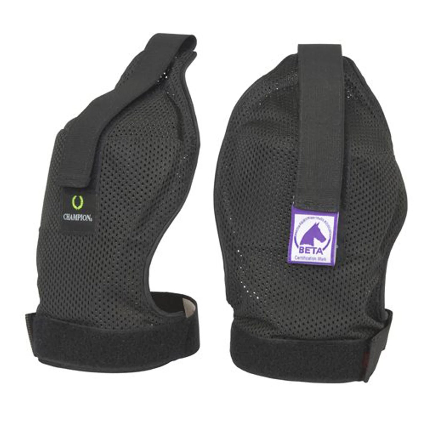 Toklat Titanium Ti22 Guardian Horse Shoulder Protectors - Black - Rub Prevention
