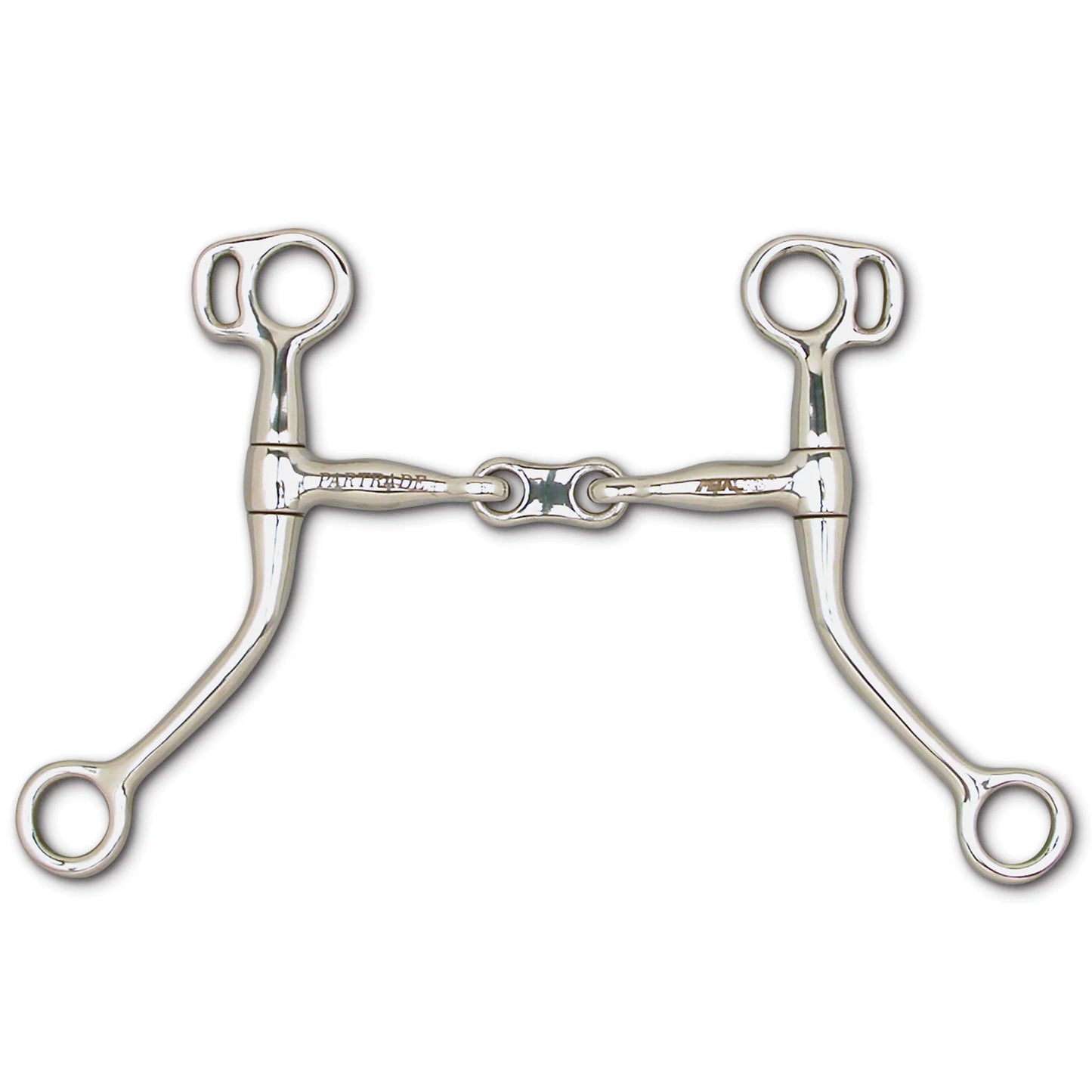 Toklat Wes Swept Back 3-Piece Western Curb Bit with Curb Ring - 6-Inch Shank