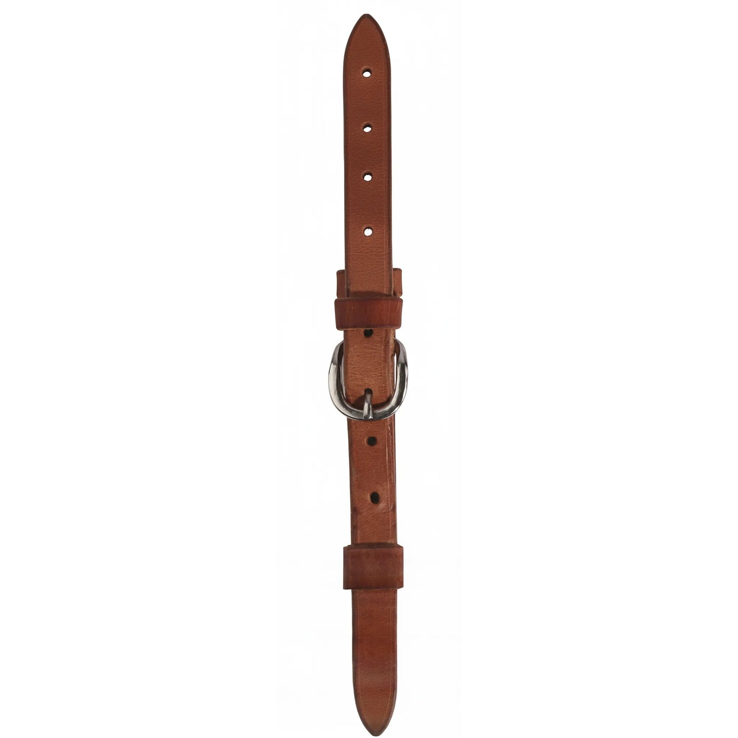 Professional's Choice 3/4 inch Harness Leather Replacement Breast Collar Tug crafted from premium Hermann Oak leather. This durable Western horse tack features heavy-duty stainless steel buckle hardware and double leather keepers for a secure fit. A high-quality replacement strap for equestrian breast collars, finished in a rich natural brown color. Essential gear for barrel racing, roping, or trail riding.