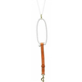 Professional's Choice Al Dunning Headsetter Yoyo Bungee Cord Center Snap - Harness Leather & Nylon Brown AD8068