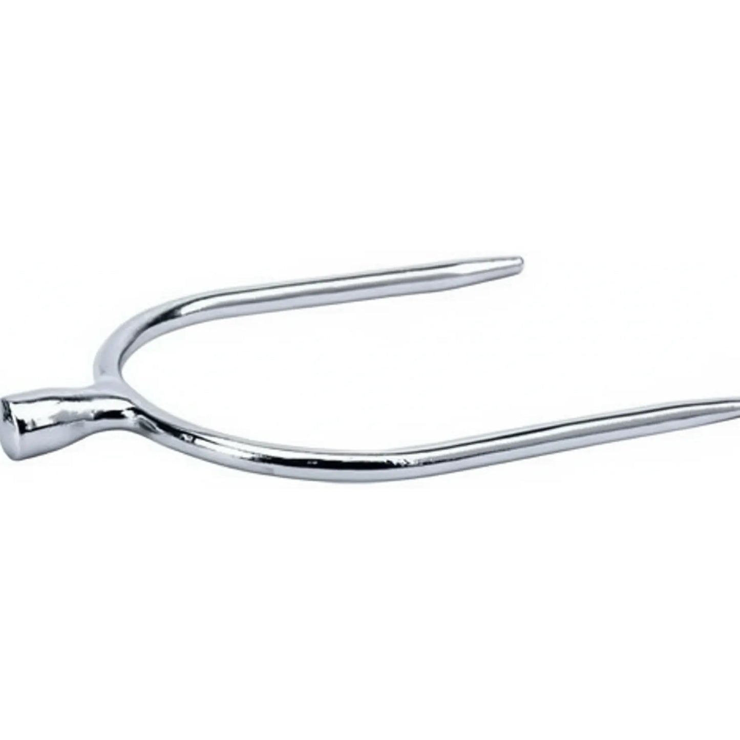 Polished Weaver Leather chrome-plated Western spurs for men, featuring a sleek quick-on design and 3/4" shank. These professional-grade silver spurs are essential equestrian gear for reining and ranch riding, combining style and functionality for the serious rider.