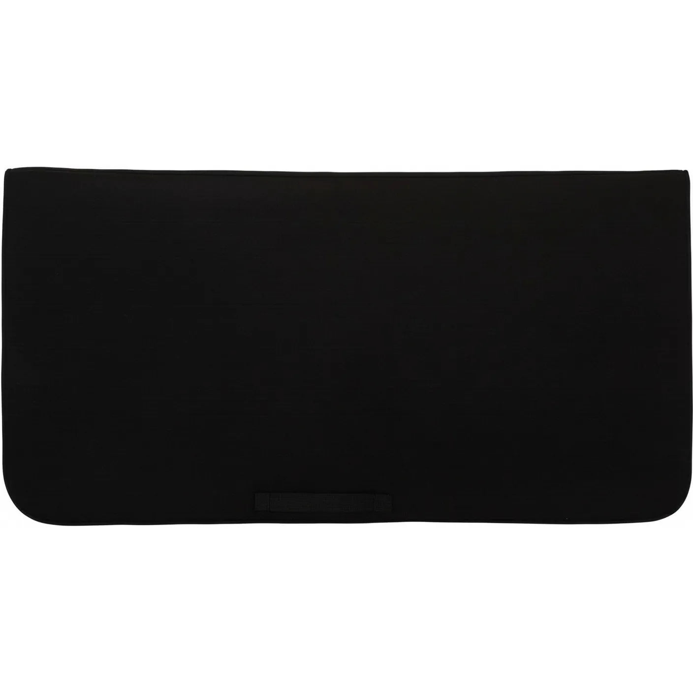 Black Weaver Leather Saddle Pad Liner in a standard size, crafted from durable 100% polyester felt. This machine-washable equestrian accessory features a contoured fit for comfort and a low-profile design to protect your horse's back while keeping expensive show pads clean. Perfect for western riding, daily schooling, or trail rides, this black felt under pad offers a clean, professional look and essential cushioning.