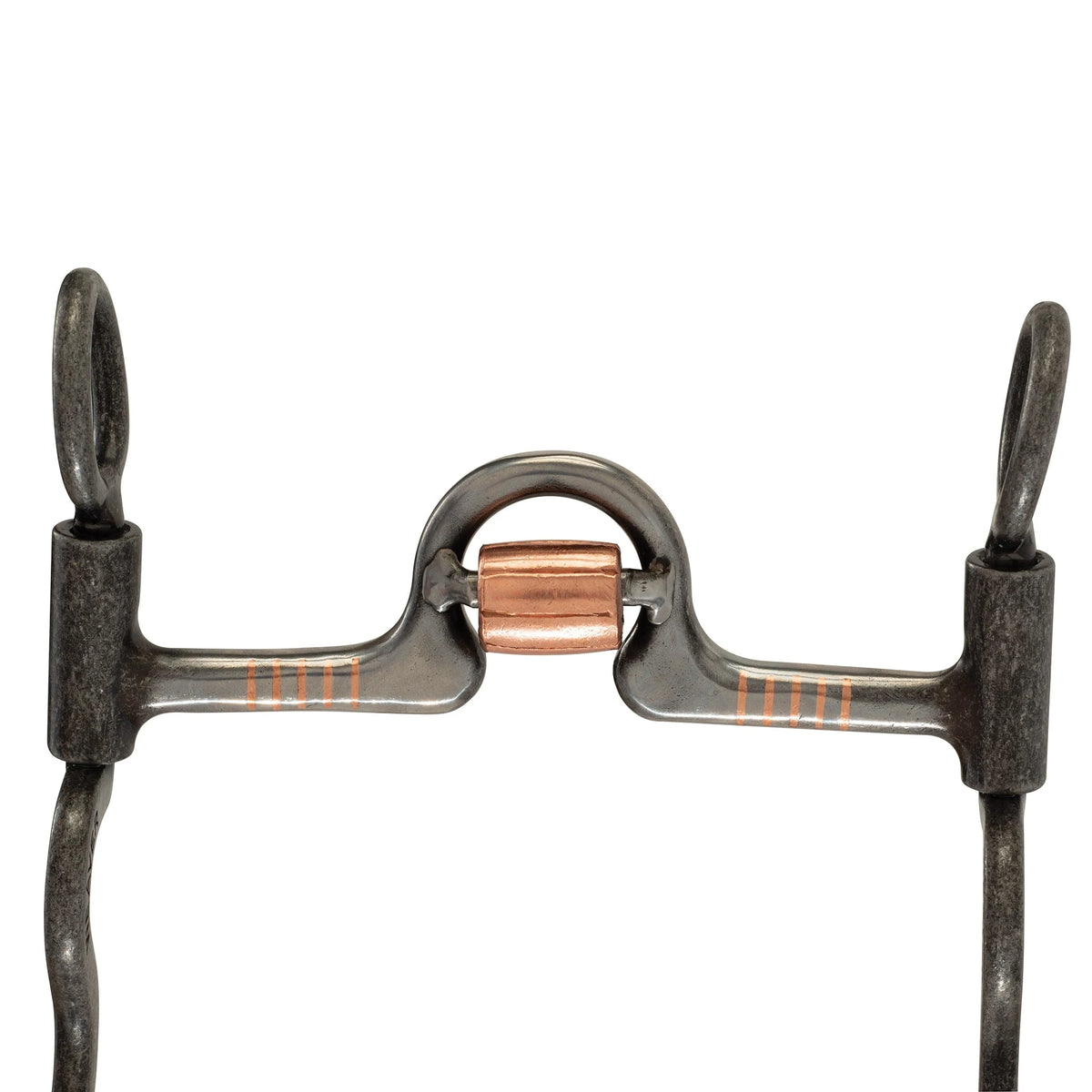 Weaver Leather 5" Sweet Iron Ported Mouth With Copper Cricket, 8-1/4" Shank Cheeks