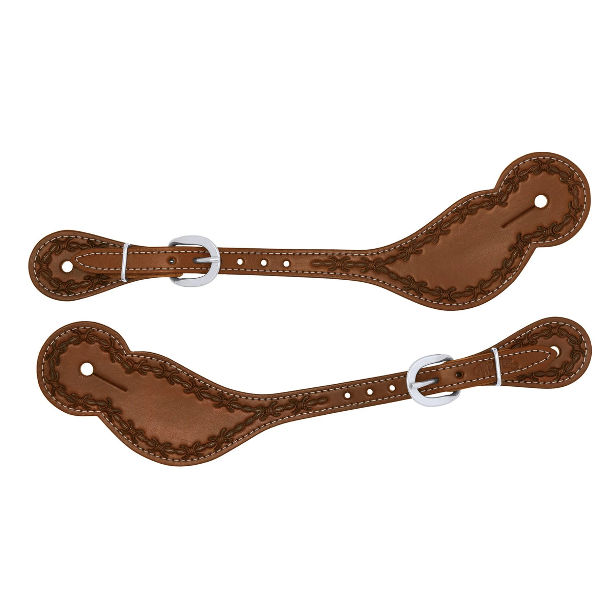 Weaver Leather Barbed Wire Spur Straps, Regular