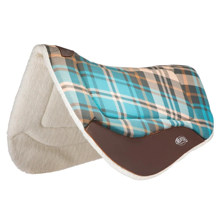Weaver Leather Barrel Fleece Saddle Pad - 28" x 34" - Contoured for Performance and Comfort
