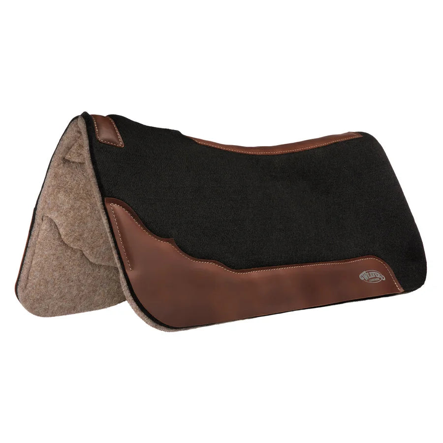 Weaver Leather Contoured 2-Tone Felt Western Saddle Pad - 31" x 32"