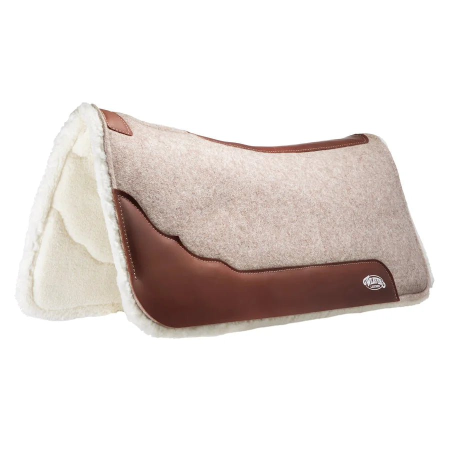 Weaver Leather Contoured Felt and Fleece Western Saddle Pad - 32" x 32"