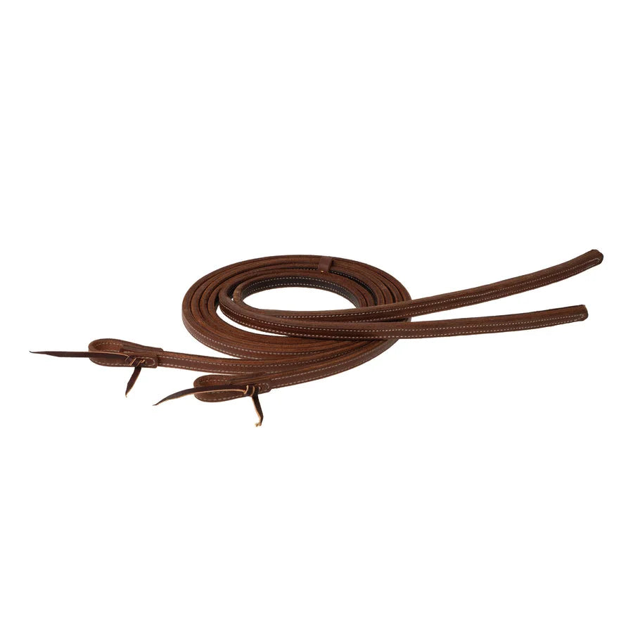 Weaver Leather Heavy End Split Reins - Premium Russet Leather, 5/8" x 8' Length