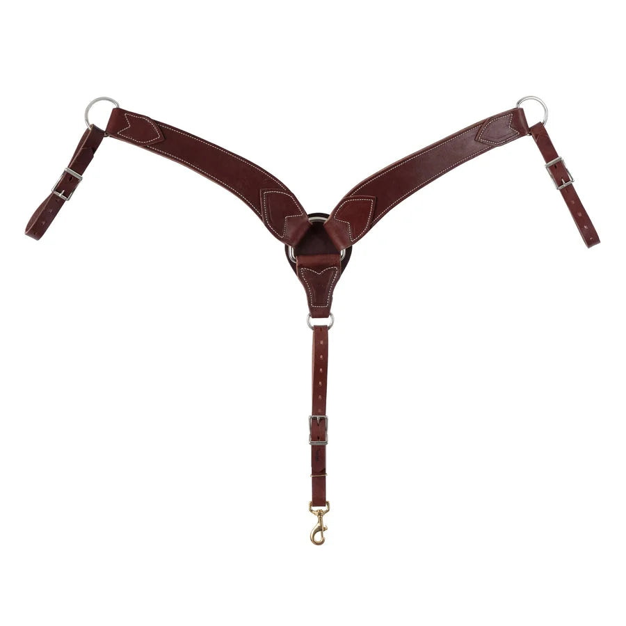 Weaver Leather Horizons Roper Breast Collar - Durable Western Leather Horse Size