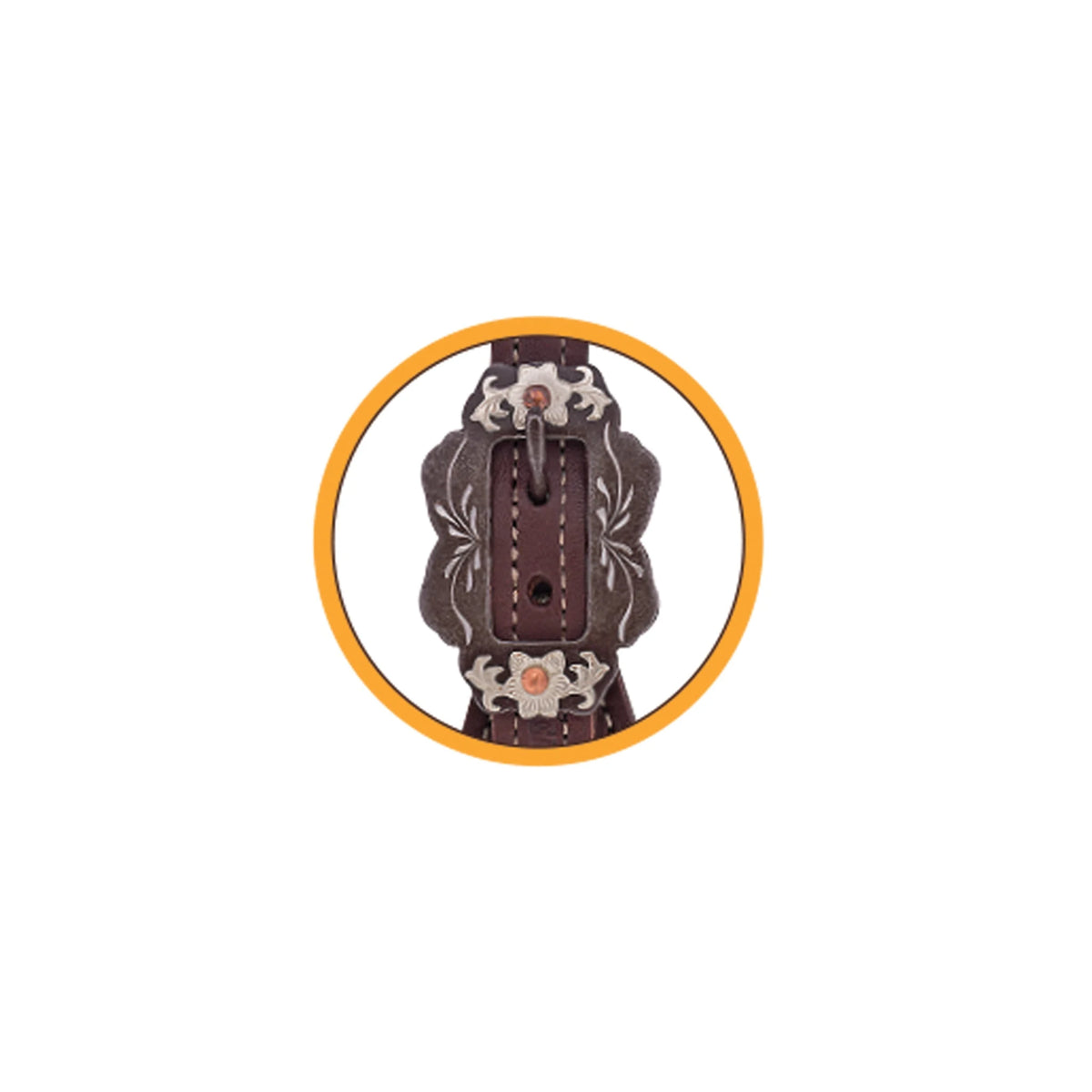 Weaver Leather Mens Flared Oiled Harness Leather Spur Straps