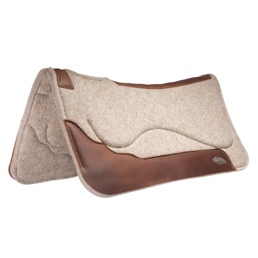 Weaver Leather Shock-Absorbing Contoured Gel Felt Western Saddle Pad - 31" x 32"