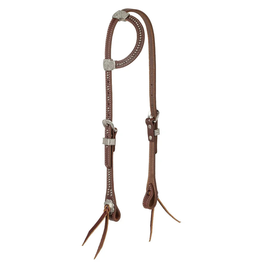 Weaver Leather Stockman Single Ear Headstall - Canyon Rose Harness Leather
